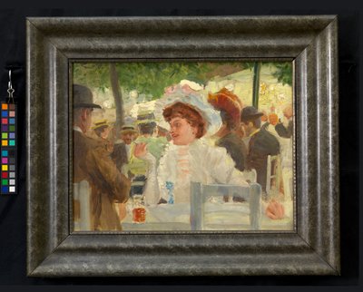 Scen från Prater (på ett värdshus) av Josef Engelhart