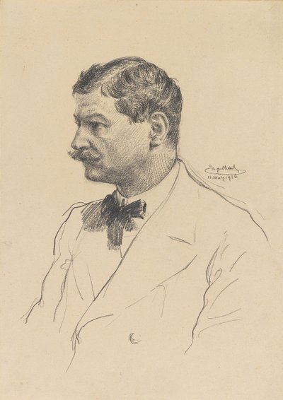 Självporträtt, 1916. av Josef Engelhart