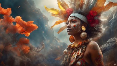 Dreamcore_drömliknande_scene-Aboriginer_02 av Josef Johann Michel