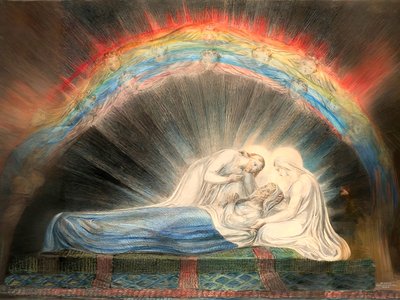 JJM-recreate_Blake-W_Der Tod des hl Joseph av Josef Johann Michel