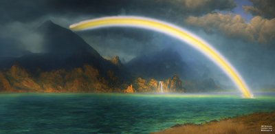 JJM återskapar Bierstadt-A: Rainbow over Jenny Lake av Josef Johann Michel