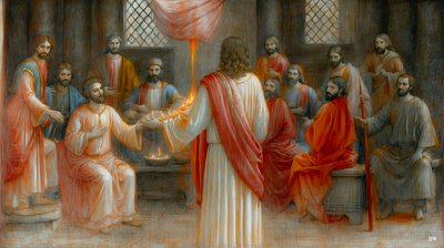 Jesus_visar sig för lärjungarna_02 av Josef Johann Michel