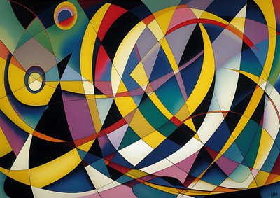abstract: silver-gul_kurva 7 av Josef Johann Michel