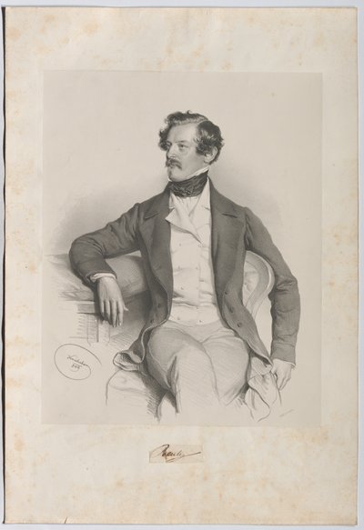 Alexander Freiherr von Bach (1813-1893), jurist, politiker av Josef Kriehuber