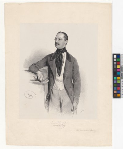 Eduard van der Nüll av Josef Kriehuber