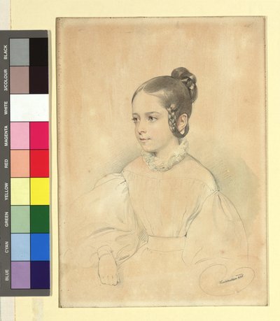 Emilie Kriehuber, Josef Kriehubers dotter (?) av Josef Kriehuber