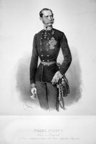 Franz Joseph I 1860 Litho 01 av Josef Kriehuber