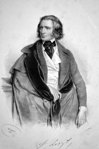 Franz Liszt 1846 av Josef Kriehuber