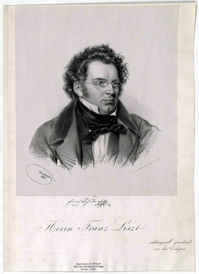 Franz Schubert Litho av Josef Kriehuber