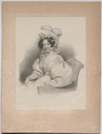 Gabrielle Auersperg, född Lobkowitz av Josef Kriehuber