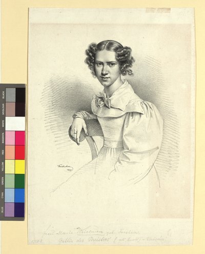 Maria Anna Kriehuber, född Forstner (eller Eigner) av Josef Kriehuber