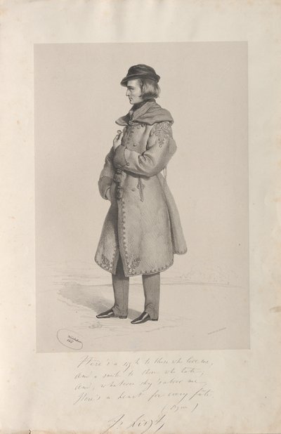 Porträtt av Franz Liszt 1811-1886, 1840. av Josef Kriehuber