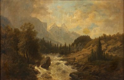skogslandskap av Josef Kriehuber