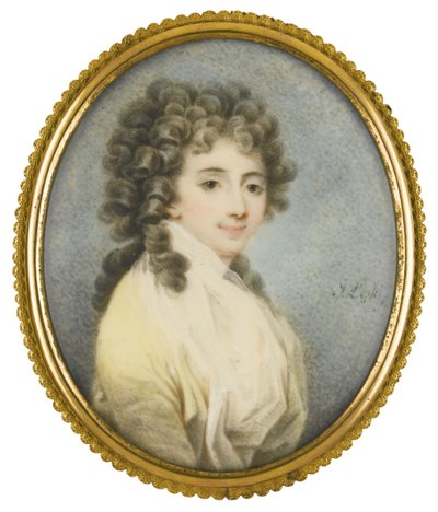 Porträtt av grevinnan Zofia Potocka-Witt 1760-1822, andra hälften av 1700-talet av Josef Leski