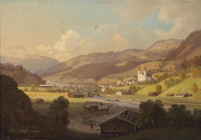 Utsikt över Maria Rain, Kärnten av Josef Mayr