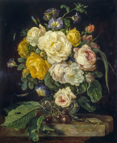 Stilleben med blommor av Josef Neugebauer