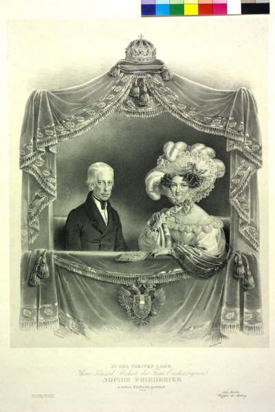 Franciskus II I teaterlogen av Josef Nikolaus Kriehuber