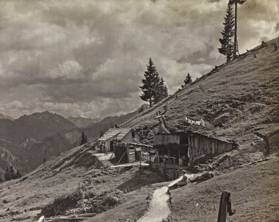 Album "Mitt världskrig - minnen av sydvästra fronten i Kärnten, Italien, Trentino-Alto Adige) 31/03/1915-12/11/1918 - Josef Zohles Wien ": militärbaracker i Alto av Josef Zohles
