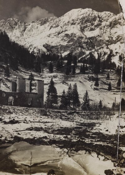 Album "Mitt världskrig - minnen av sydvästra fronten i Kärnten, Italien, Trentino-Alto Adige) 31/03/1915-12/11/ 1918 - Josef Zohles Wien ": Plöcken (s/v foto) av Josef Zohles