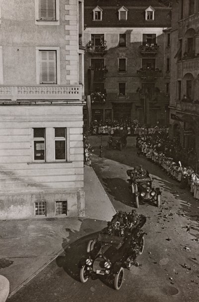Album "Mitt världskrig - minnen av sydvästra fronten i Kärnten, Italien, Trentino-Alto Adige) 31/03/1915-12/11/1918 - Josef Zohles Wien ": militärfordon i Villac av Josef Zohles