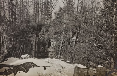 Album "Mitt världskrig - minnen av sydvästra fronten i Kärnten, Italien, Trentino-Alto Adige) 31/03/1915-12/11/ 1918 - Josef Zohles Wien ": kanon Brisia (s/v foto) av Josef Zohles
