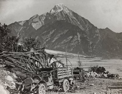 Album "Mitt världskrig - minnen av sydvästra fronten i Kärnten, Italien, Trentino-Alto Adige) 31/03/1915-12/11/ 1918 - Josef Zohles Vienna ": vid floden Tagliamento (f av Josef Zohles