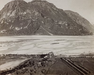 Album "Mitt världskrig - minnen av sydvästra fronten i Kärnten, Italien, Trentino-Alto Adige) 31/03/1915-12/11/ 1918 - Josef Zohles Wien ": Tagliamento (s/v foto) av Josef Zohles