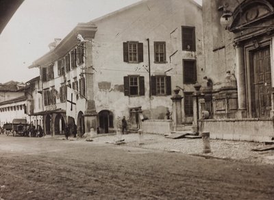 Album "Mitt världskrig - minnen av sydvästra fronten i Kärnten, Italien, Trentino-Alto Adige) 31/03/1915-12/11/1918 - Josef Zohles Wien ": soldater Tolmezzo (s/v bild av Josef Zohles