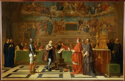 Galileo Galilei vor dem Heiligen Offizium im Vatikan von Joseph-Nicolas Robert-Fleury