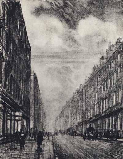 Baker Street (litho) av Joseph (after) Pennell