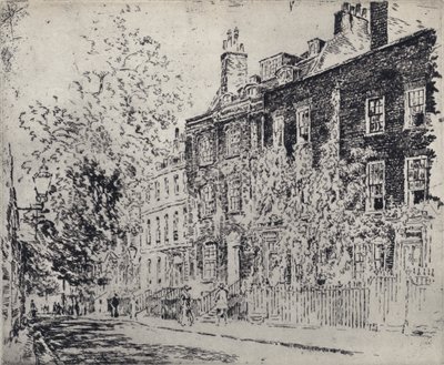 Great College Street (litho) av Joseph (after) Pennell