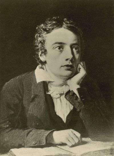 John Keats, engelsk poet (litho) av Joseph (after) Pennell