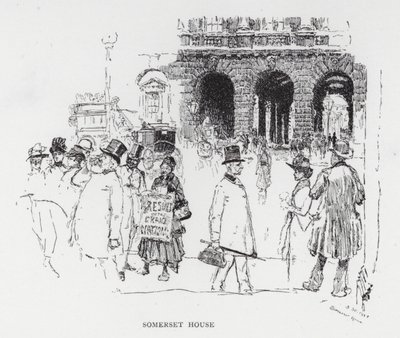 Somerset House (litho) av Joseph (after) Pennell