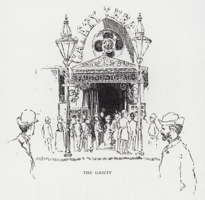 The Gaiety (litho) av Joseph (after) Pennell