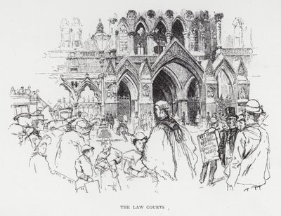 Lagdomstolarna (litho) av Joseph (after) Pennell