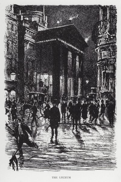Lyceum (litho) av Joseph (after) Pennell