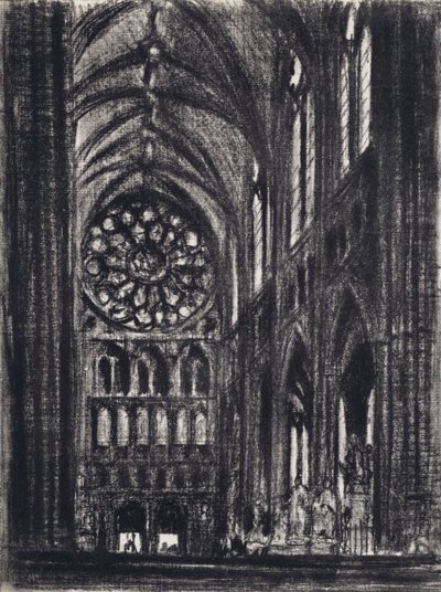Transeptet, Westminster (litho) av Joseph (after) Pennell