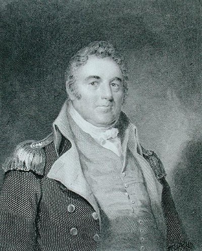 Richard Dale (1756-1826), graverad av Richard W. Dodson (1812-67) efter en kopia av originalmålningen av James Barton Longacre (1794-1869) (gravyr) av Joseph (after) Wood