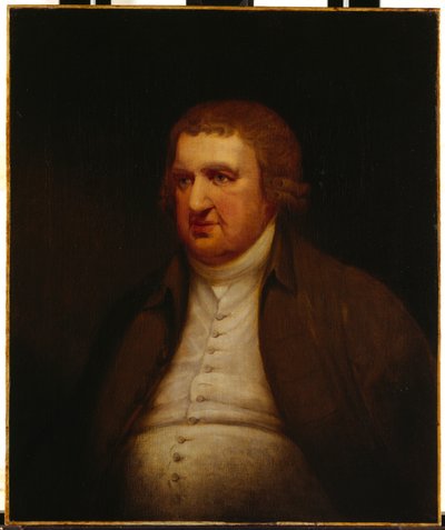 Erasmus Darwin (olja på duk) av Joseph (after) Wright of Derby