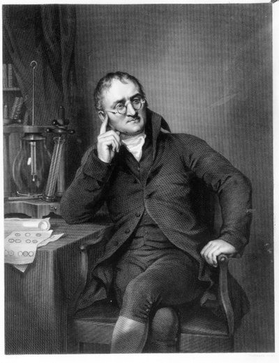 John Dalton, graverad av William Henry Worthington, c.1814 av Joseph Allen