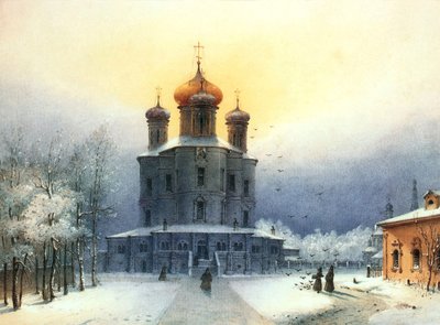 Donskoj-klostret, 1850-talet. av Joseph Andreas Weiss
