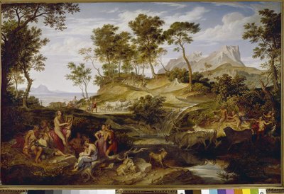 Apollo bland thessaliska herdarna. (olja på duk av Joseph Anton Koch