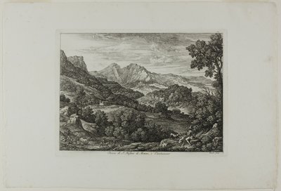 Slottet Saint Stephan av Mezzo och Canturano av Joseph Anton Koch