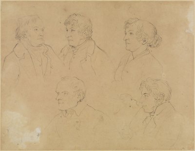 Fem porträtt av Joseph Anton Koch