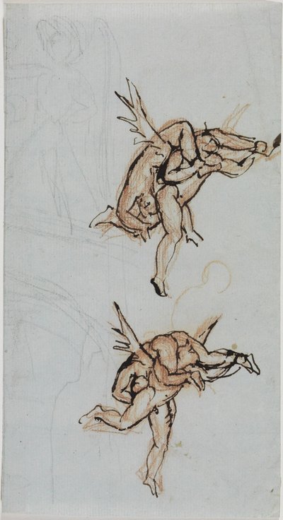 Studie av rådsmedlemmet från Lucca (Dantes Inferno, Canto 21, V 34) av Joseph Anton Koch