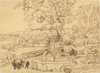 Den romerska Campagna med en gammal fontän av Joseph Anton Koch