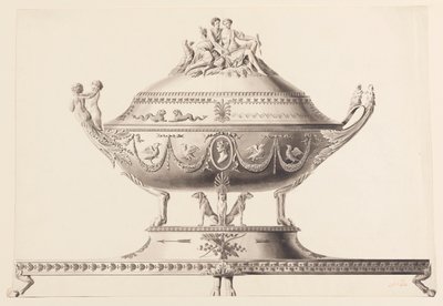 Design för en Terrin av Joseph Anton Seethaler Ii