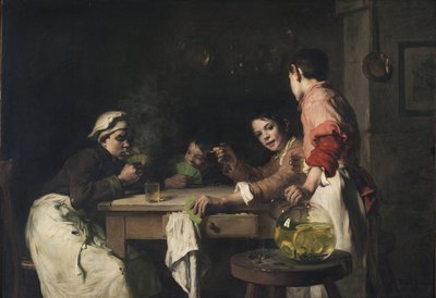 Kortspelarna, ca 1897 (olja på duk) av Joseph Bail
