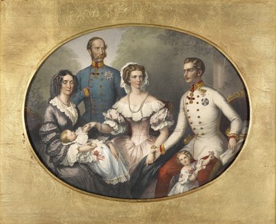 Kejsarfamiljen i Österrike, 1856 av Joseph Bayer