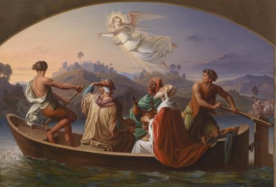 De tre kungarna på väg till Betlehem av Joseph Binder